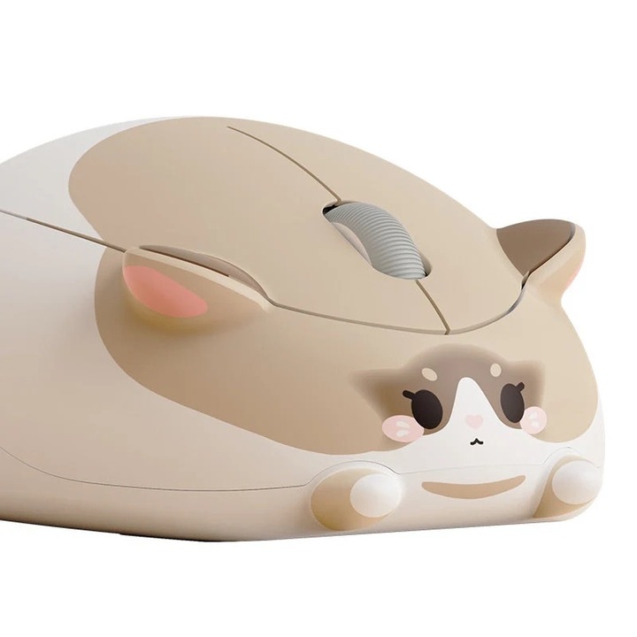 Mouse Wireless Akko Ragdoll Cat, Conexiune 2, 4 GHz, receptor USB, baterii AA, in forma de animal, dragut