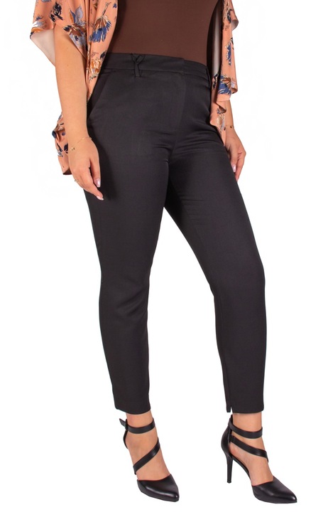 Pantaloni tigareta eleganti pentru femei, Negru