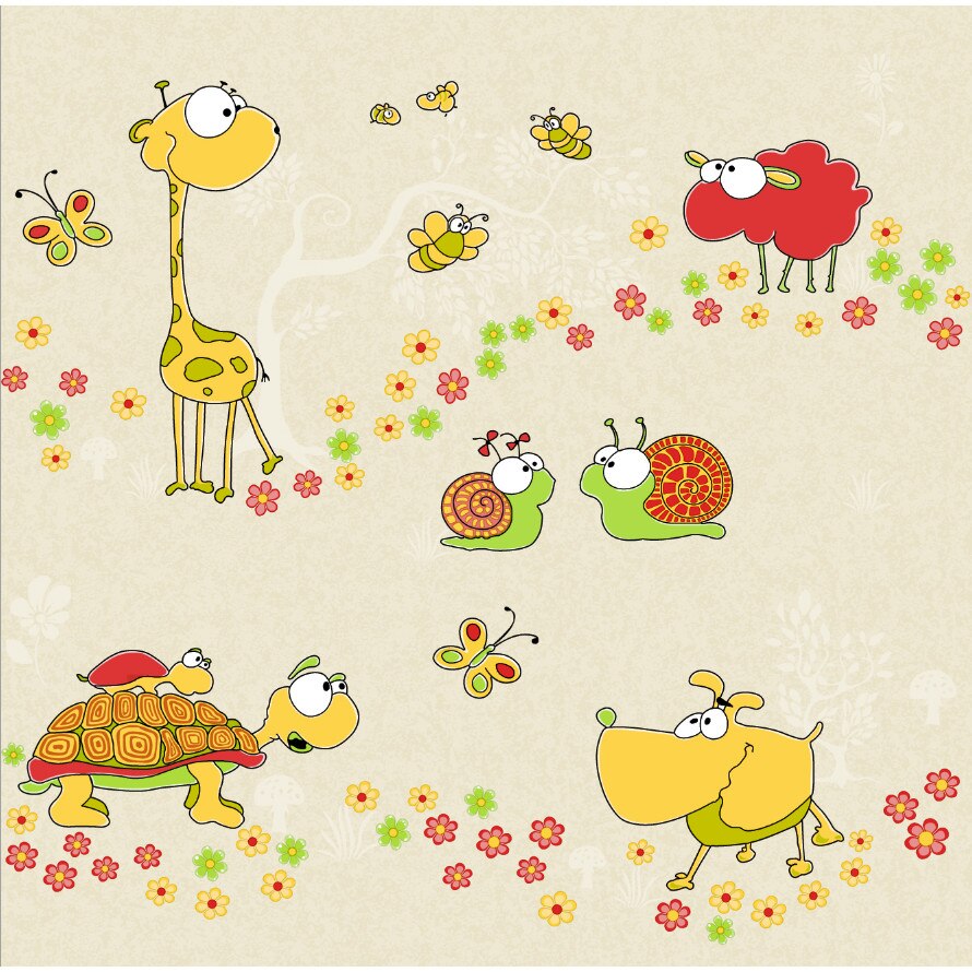 Tapet DEGRETS 1331 hartie Animale bej sizes 0.53m x 10.05m = 5.3 mp