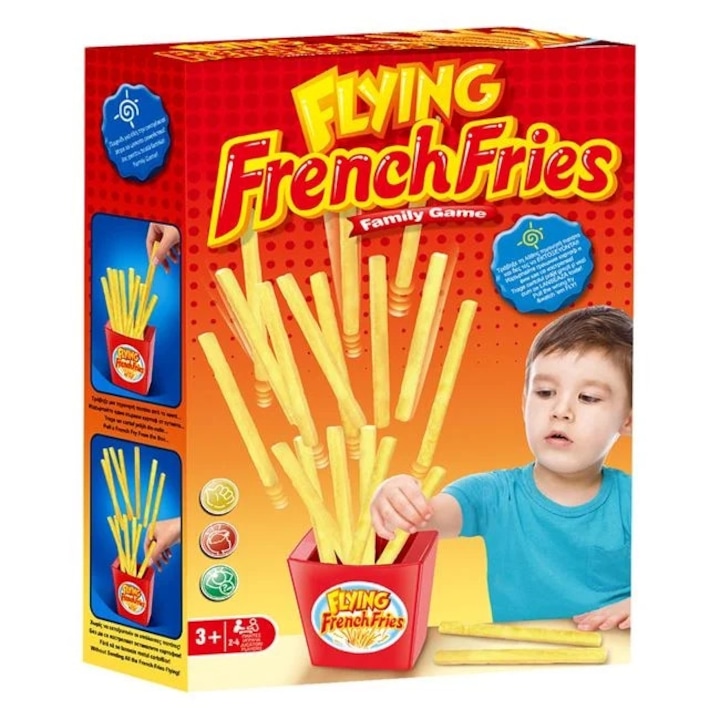 Repülő hasábburgonya interaktív játék, szórakozás gyerekeknek, 3 év felett