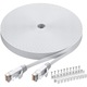 Cablu Retea, Format Plat Flexibil Cat6, cu Mufa, Conector RJ45, 30m Lungime, Alb