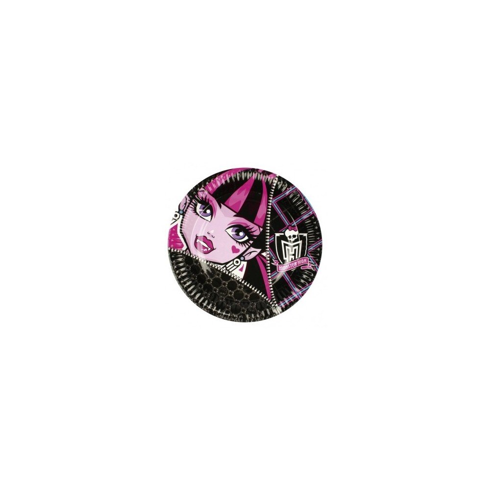 Farfurii cu Monster High 18 cm, 8 buc