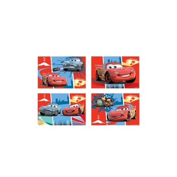 Puzzle Disney Cars, Amscan, 4 buc Puzzle Disney Cars, Amscan, 4 buc