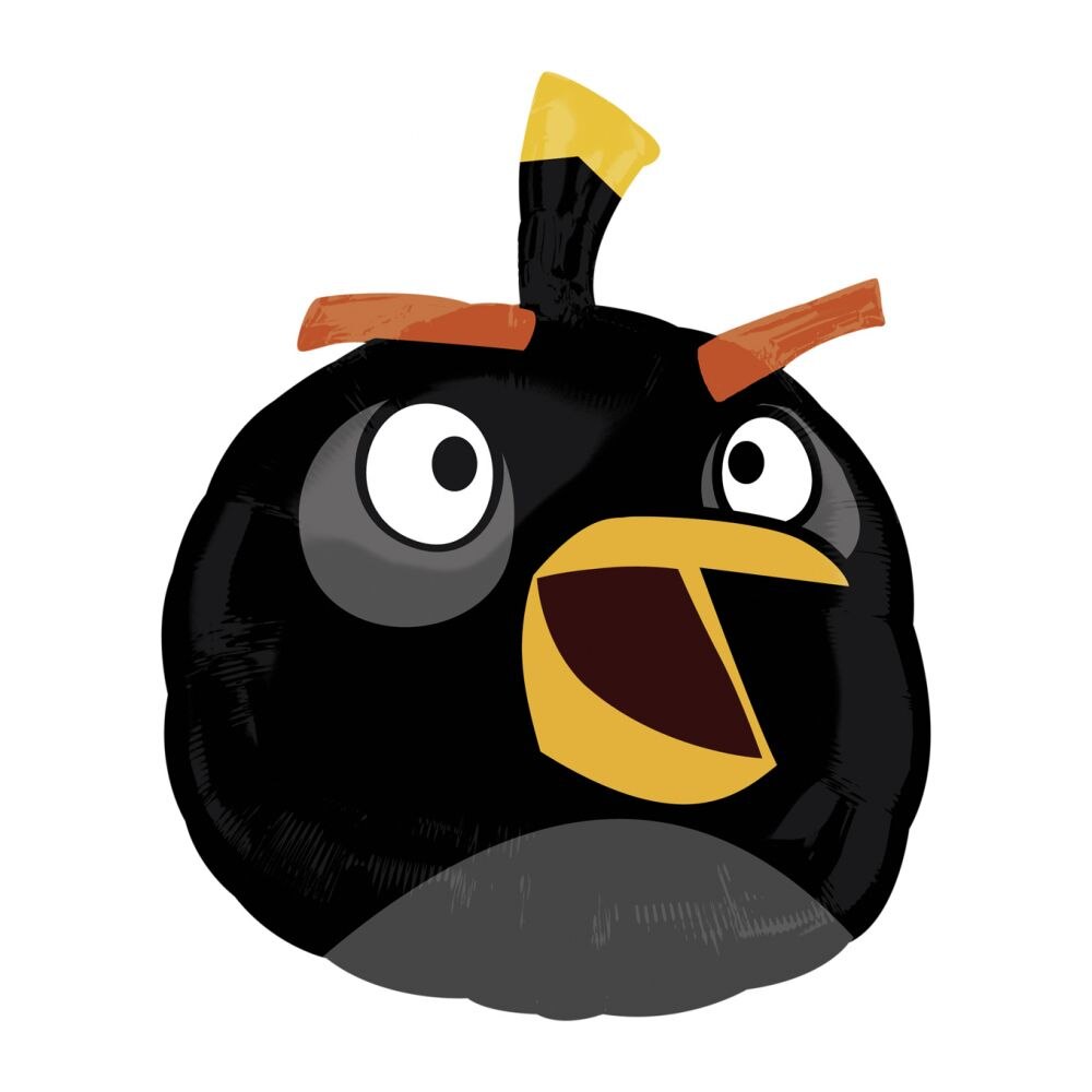 Balon folie figurina mare Black Bird Angry Birds, Anagram