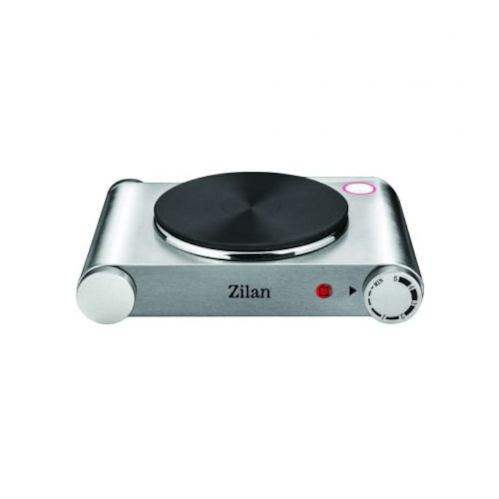 Elektromos inox főzőlap Zilan ZLN-0535, egy főzőzóna, 1500W, állítható termosztát