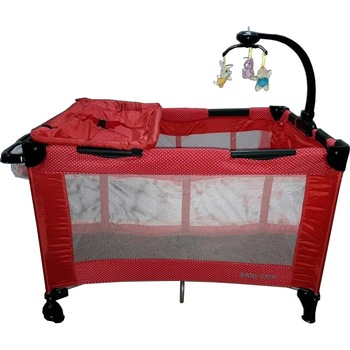 Patut Pliant, Tarc copii Baby Care™ NEST, Pliabil pe 2 Niveluri cu muzica si Masa infasat, Jucarie Carusel cu jucarii din plus, geanta transport inclusa, Rosu Patut Pliant, Tarc copii Baby Care™ NEST, Pliabil pe 2 Niveluri cu muzica si Masa infasat, Jucarie Carusel cu jucarii din plus, geanta transport inclusa, Rosu