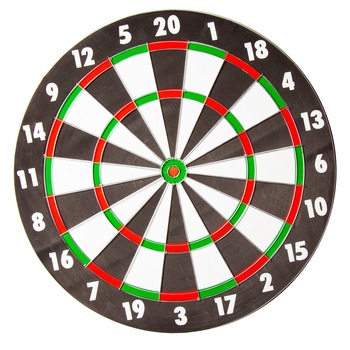 Tinta Darts clasica+6 sageti cu grip metalic, ⌀43 cm, Negru Tinta Darts clasica+6 sageti cu grip metalic, ⌀43 cm, Negru