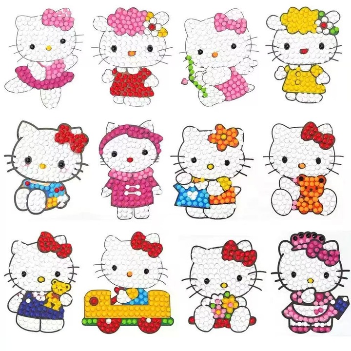 Húsvéti figurák saját kezűleg húsvéti habszivacsból, Artmaker, kreatív készlet gyerekeknek, 114 elem (pomponok, rombuszok, húsvéti tojások, filctollak), 3 éves kortól