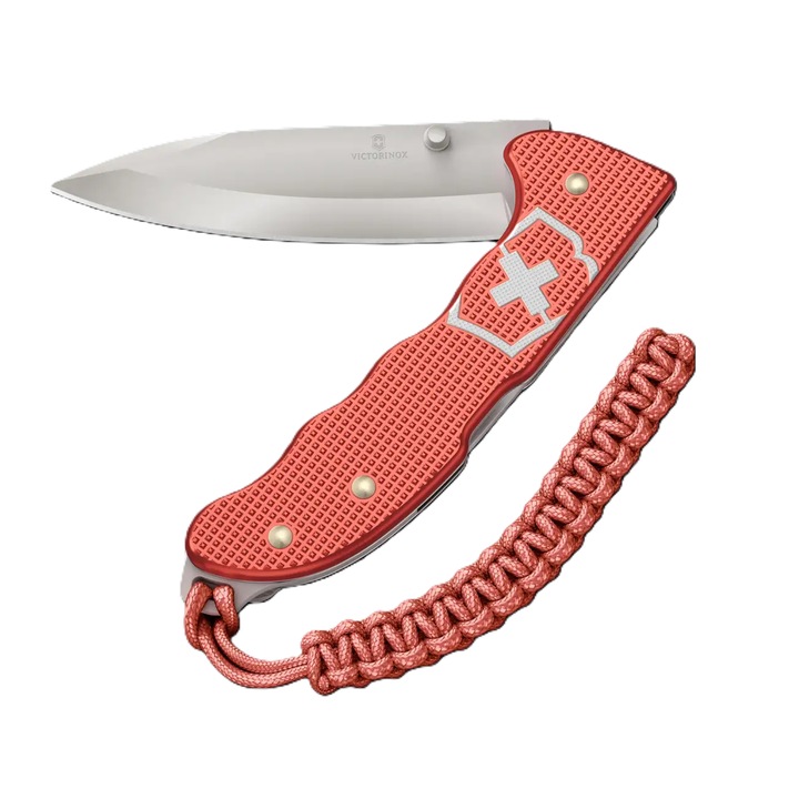 Briceag Victorinox Hunter Pro Alox Limited Edition, 5 instrumente, culoare Stone Red, 13.6x1.6cm