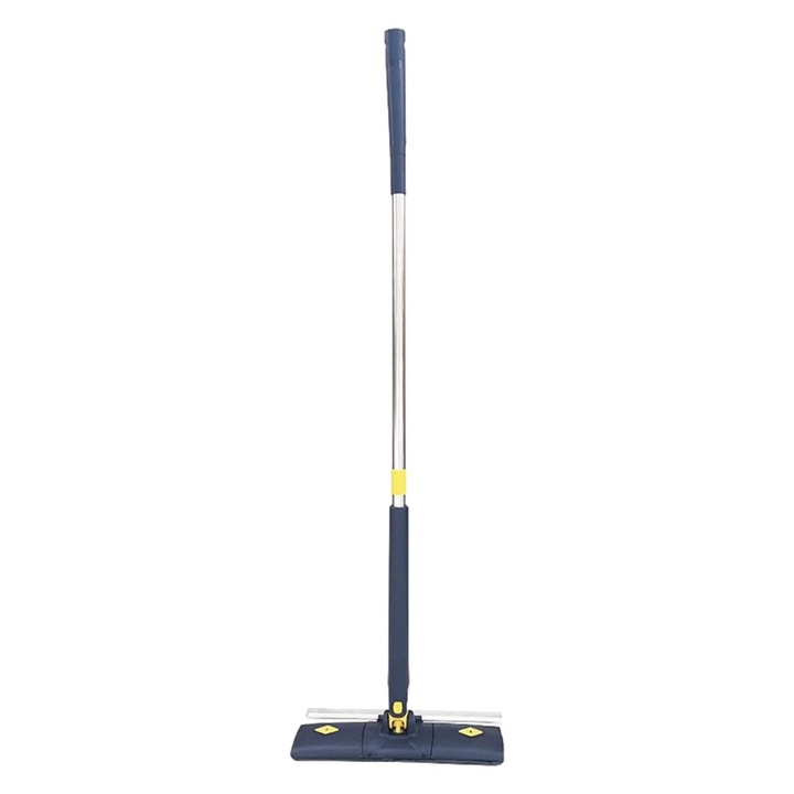 Mop de podea cu auto-indoire, Plastic, Albastru
