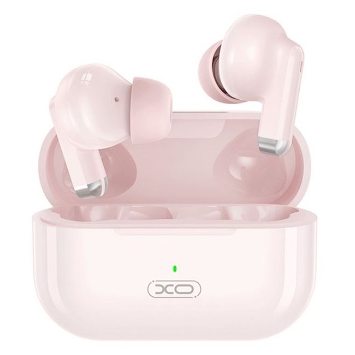 Vezeték nélküli fejhallgató, XO-X40 Mini TWS, BlueTooth 5.3, 250 mAh kapacitás, 4 órás akkumulátor-élettartam, rózsaszín