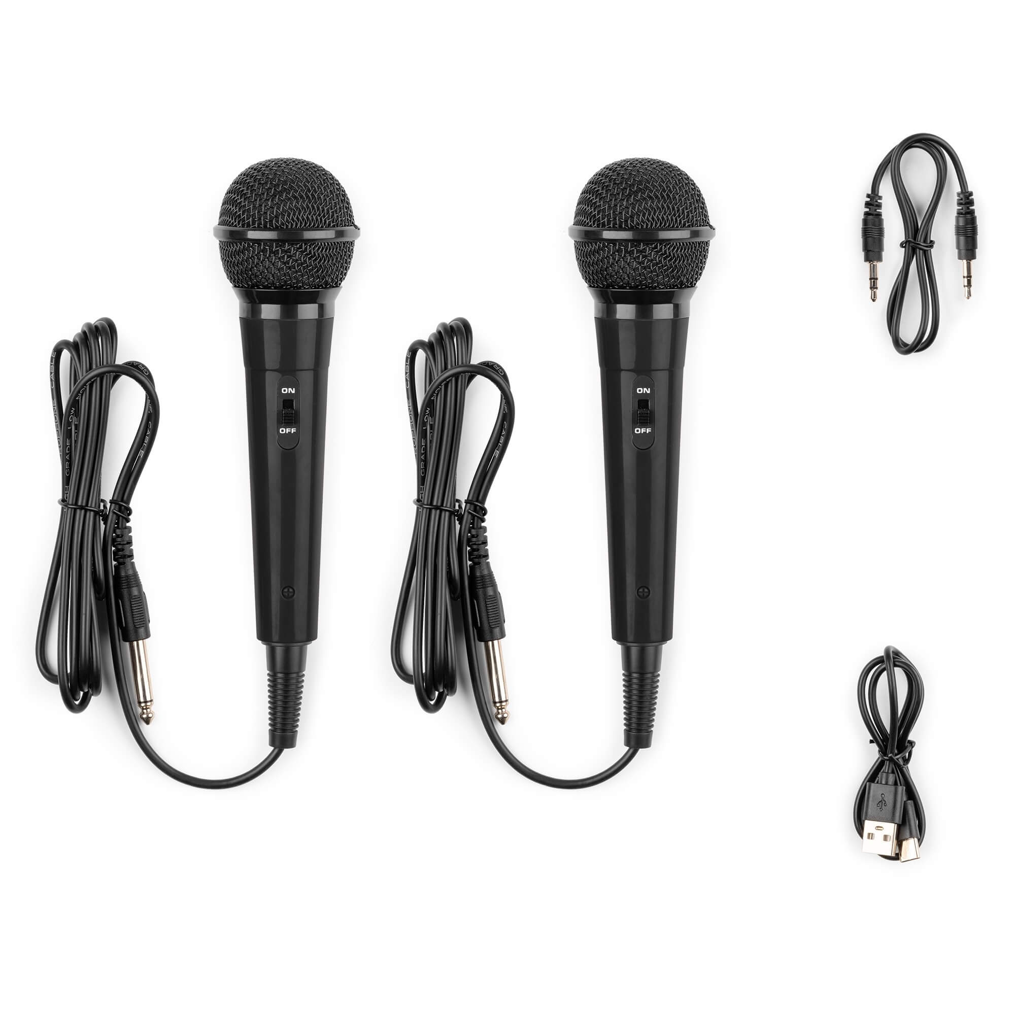 Difuzor Karaoke Fenton KAR15B, 2 microfoane, negru, 15W