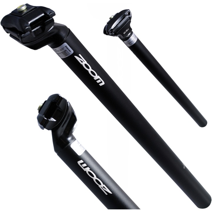 Tija de sa Zoom 27,0x400mm, negru