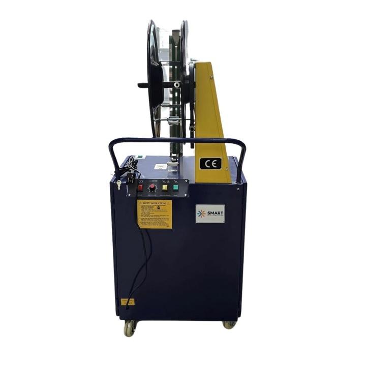 Masina semiautomata de legat paleti cu banda PP, Smartheather, pentru banda PP de 12 mm latime si 0.65 mm grosime, etansare prin incalzire