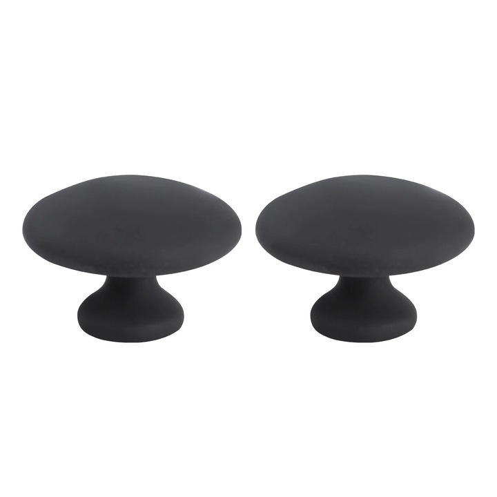 Aparat de masaj HEALIFTY, set 2 pietre de masaj, negru, 5.5x5.5x3.8cm