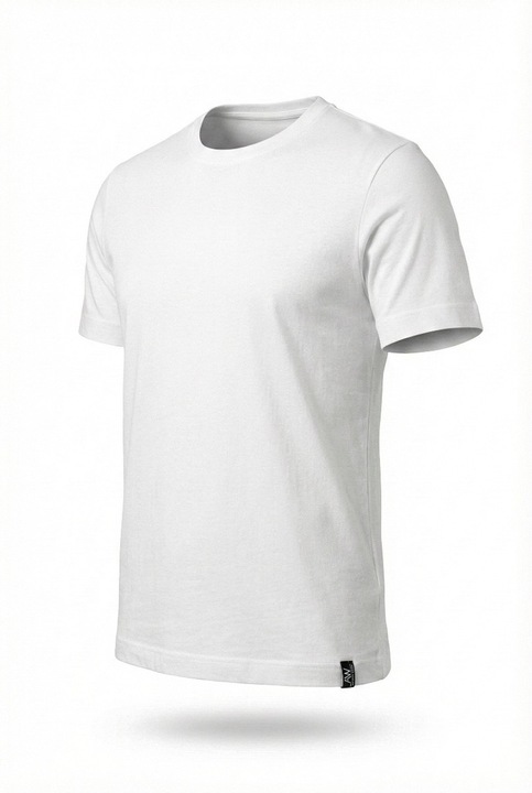 Tricou model rotund, 50% Lyocell, 50% bumbac, Aydogan, Alb