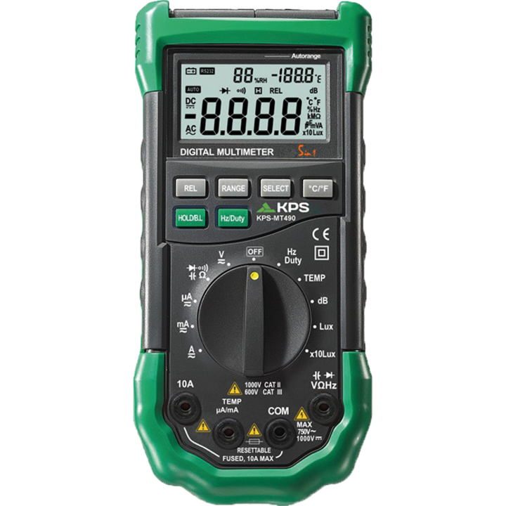 Multimetru digital, KPS, KPS-MT490, 400mV-0.6kV, 0.4mA-10A