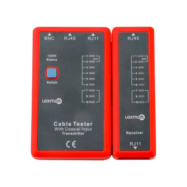 Tester cabluri RJ45, RJ11/12, Lexman