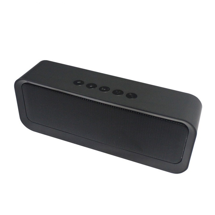Boxa portabila wireless, mini, EBS-308, Bluetooth 5.0, Waterproof, TWS, 6h Autonomie, Negru