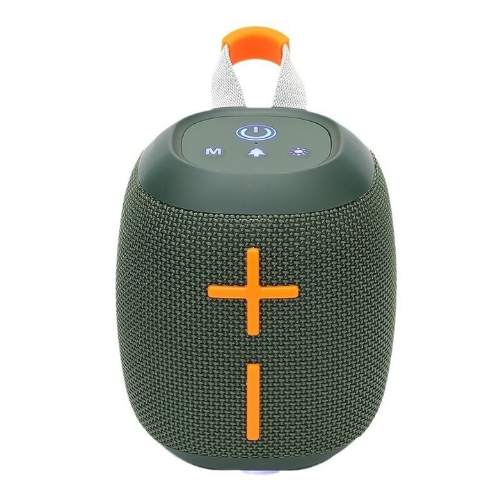 Boxa portabila wireless, mini, EWA A124 TWS, Bluetooth 5.0, IPX5 Waterproof, Subwoofer, Roz