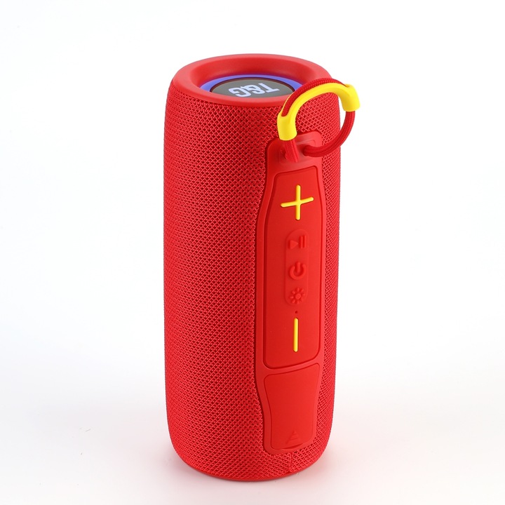 Boxa portabila wireless, mini, T&G TG-389, Bluetooth 5.3, IPX5 Waterproof, TWS, 3h Autonomie, Verde Armata