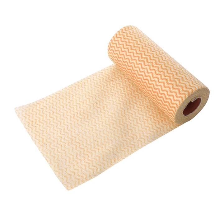 Lavete de unica folosinta, multicolore, pentru curatenie, absorbante, set de 1 rol