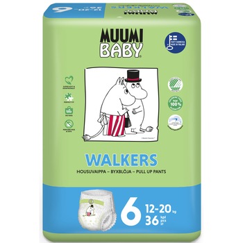 Scutece finlandeze eco, tip chilotel, Muumi Baby 6, 12 - 20 kg, 36 bucati Scutece finlandeze eco, tip chilotel, Muumi Baby 6, 12 - 20 kg, 36 bucati