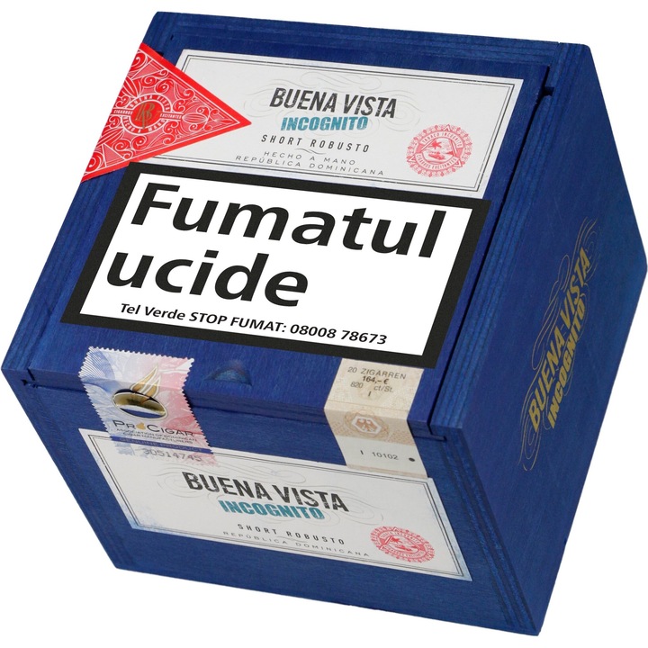Trabucuri, Buena Vista, Incognito, Short Robusto, 20 buc, Republica Dominicana