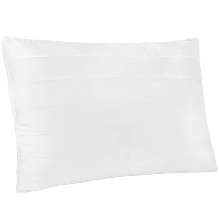 Párnázott párna alváshoz, szilikon golyótöltettel és állítható magassággal, 70x50cm, fehér színben