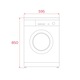 Masina de spalat rufe Teka WMK 40840 W, 8 kg, 1400 rpm, motor inverter, 15 programe de spalare, 60 cm, Clasa A, alba