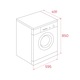 Masina de spalat rufe Teka WMK 40840 W, 8 kg, 1400 rpm, motor inverter, 15 programe de spalare, 60 cm, Clasa A, alba