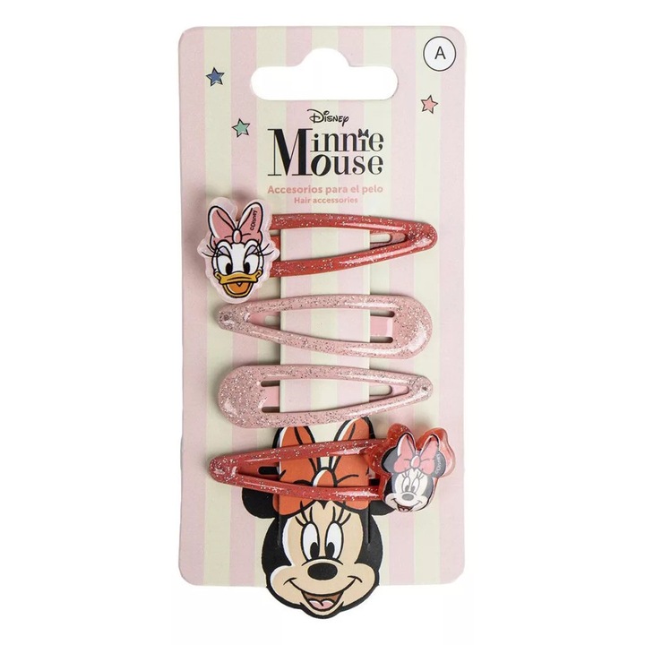Комплект щипки за коса Minnie на Disney от 4 броя (Daisy)