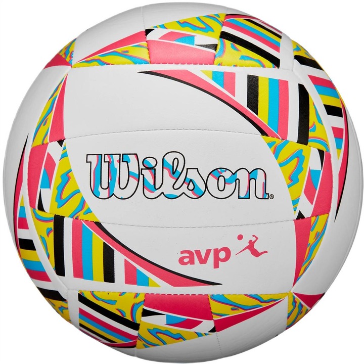 Minge volei plaja Wilson AVP Movement, multicolor, dimensiune 5, material reciclat