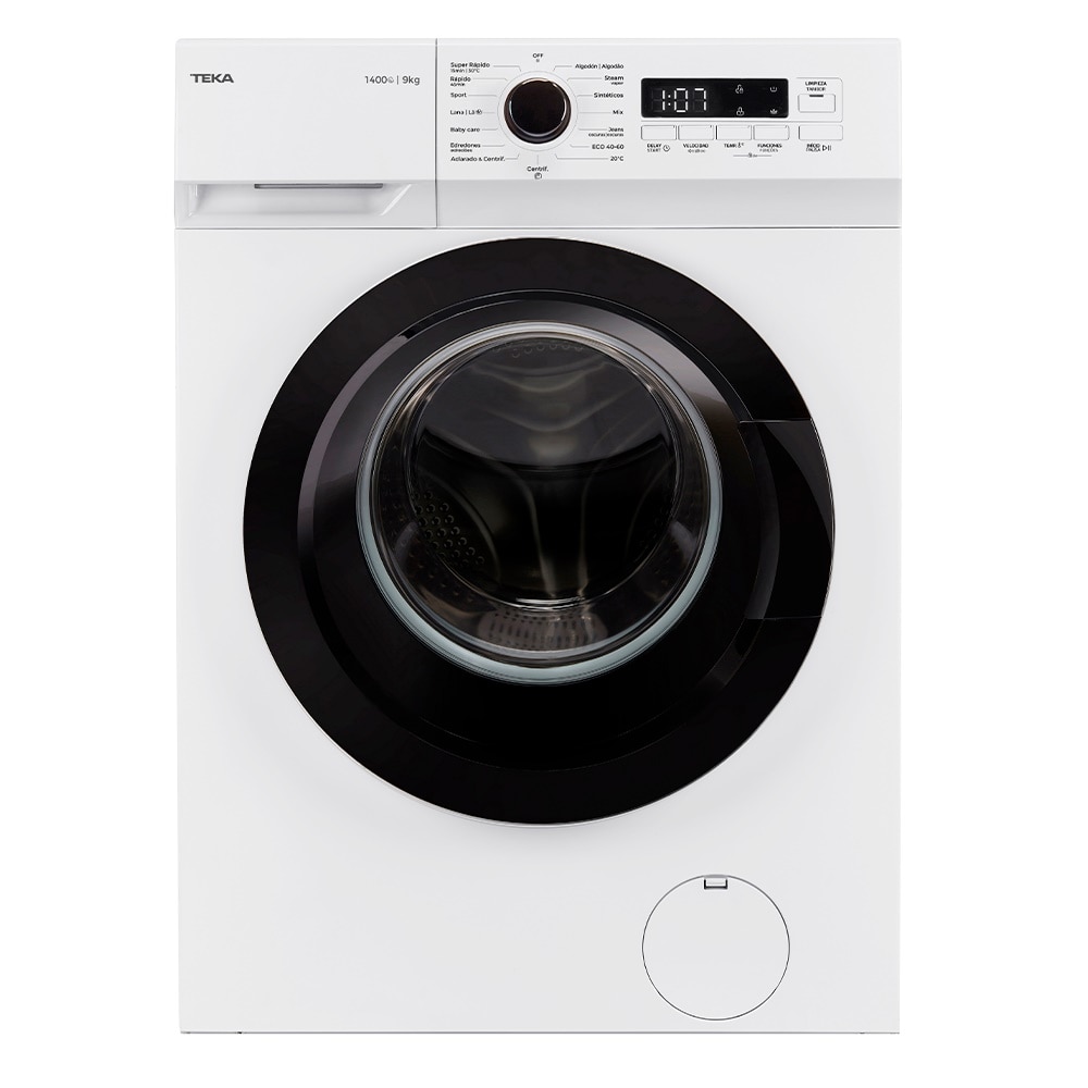 Masina de spalat rufe Teka WMK 40940 WH, 9 kg, 1400 rpm, 15 programe de spalare, 60 cm, Clasa A, alba
