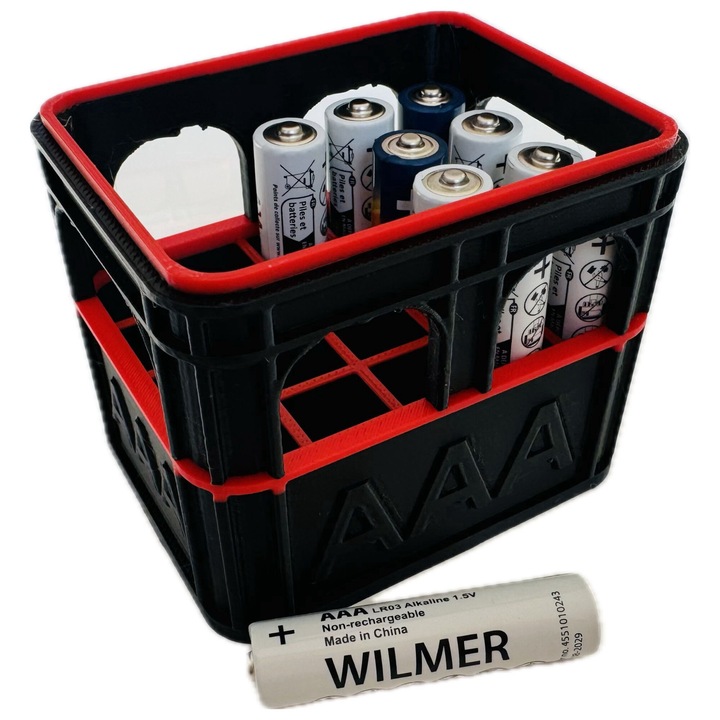 Organizator Baterii AAA - Negru