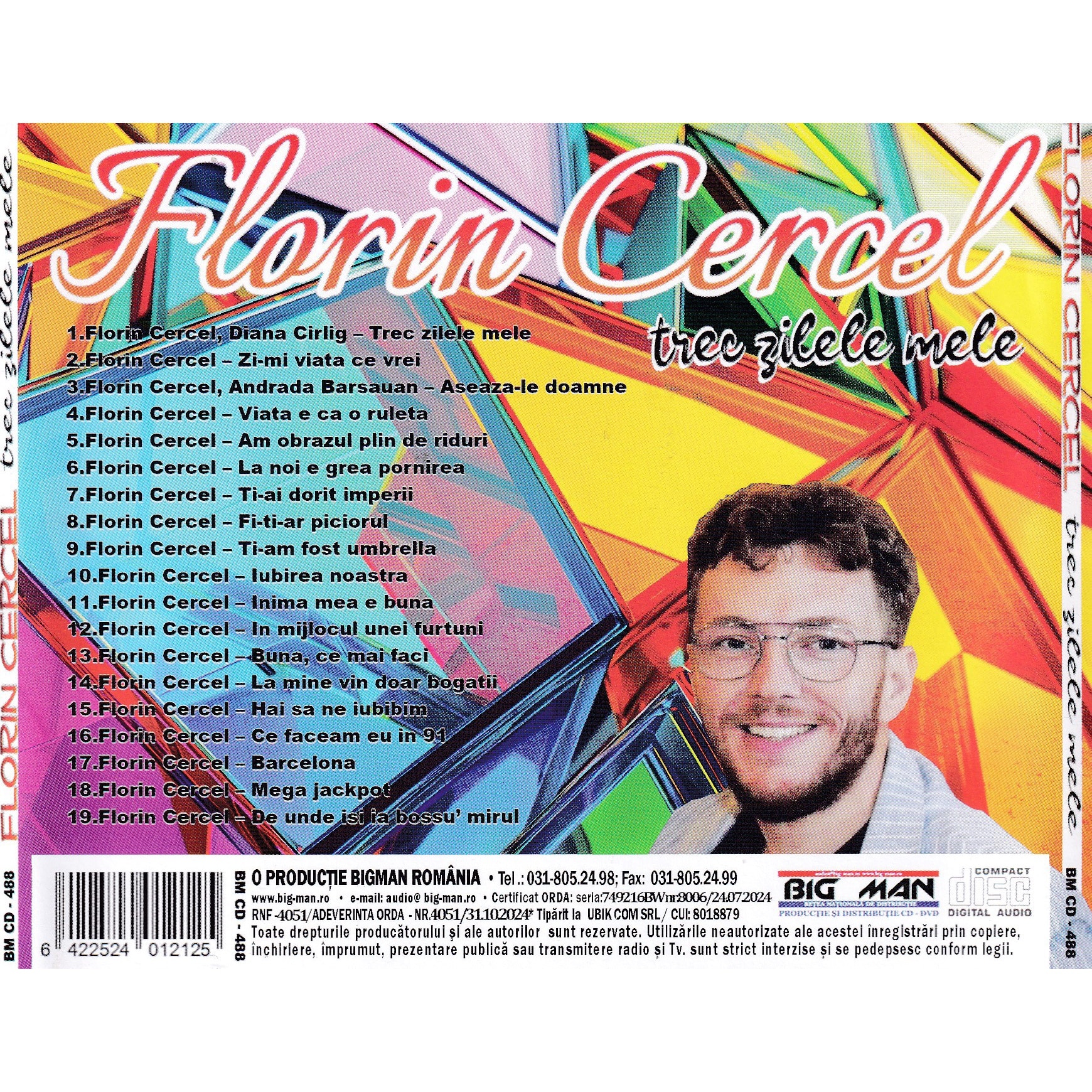 Florin Cercel - Trec zilele mele CD Audio - eMAG.ro