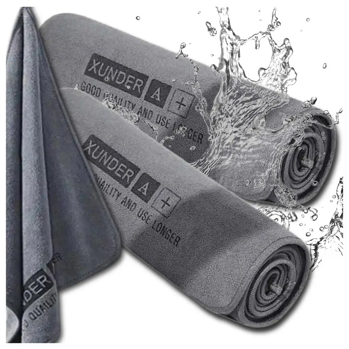 Set prosoape din microfibra pentru masina, Edibazzar, 2 bucati, 35x75cm, absorbtie ridicata, reutilizabile