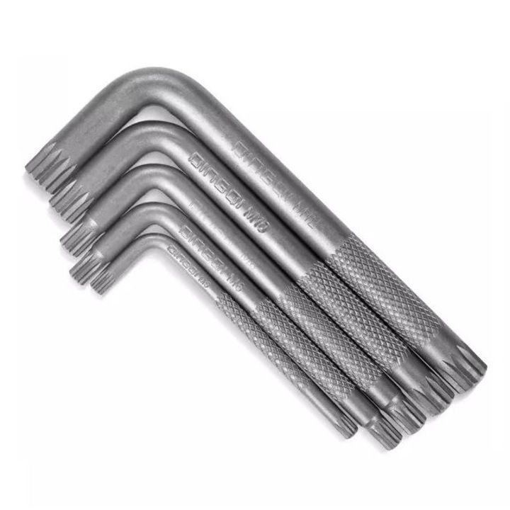 Chei imbus Spline tip L, Otel, M5, M6, M8, M10, M12, set 5 piese, SPO SCULEPROFIONLINE