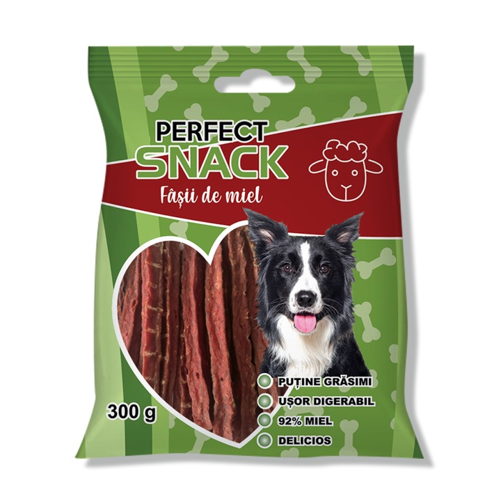 Kutyacsemege, Perfect Snack Stick báránycsíkok, 300 g