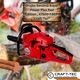 Craft-Tec® Super Power Plus Red Edition benzines láncfűrész, X7500, 7,5 LE, 5,5 KW, 38 cm-es penge, 32 fogú lánc, 2 ütemű motor, vibrációgátló rendszer