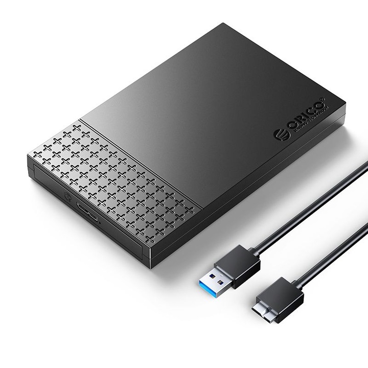 Carcasa pentru hard disk Orico 2526U3-V1 de 2,5 inchi USB3.0 neagra, 279838, rack mobil