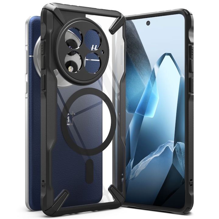 Защитен калъф Ringke Fusion X MagSafe, TPU, черен, за OnePlus 13