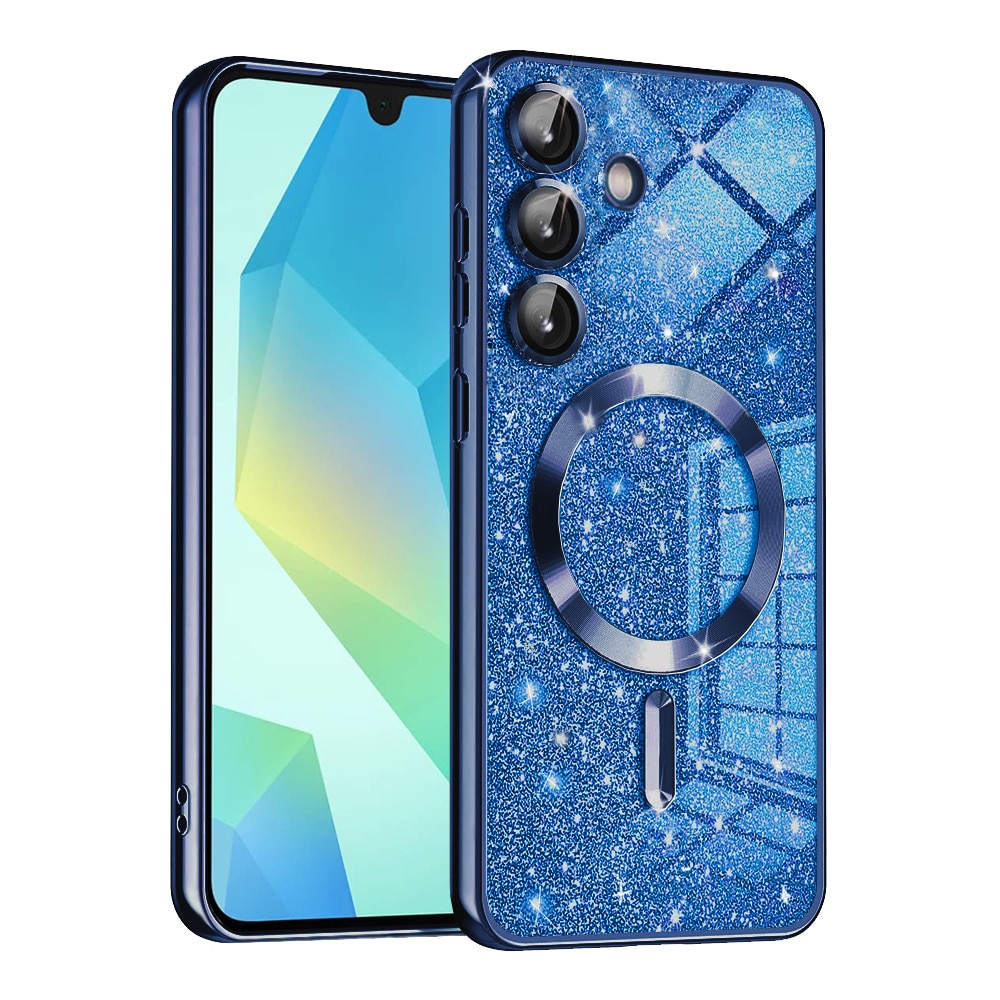 Husa pentru Samsung Galaxy A16 4G / A16 5G - Techsuit Luxury Glitter MagSafe - Deep Blue