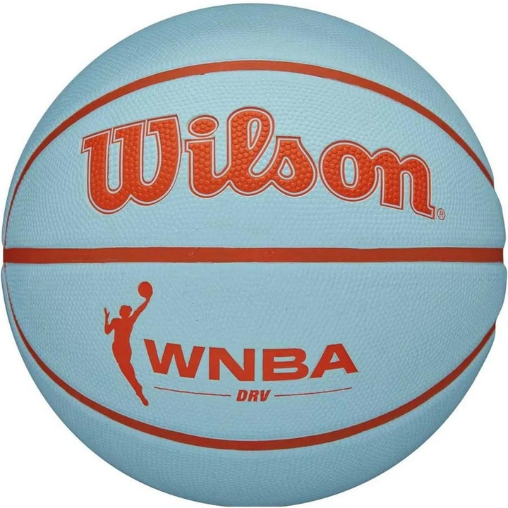 Minge de baschet Wilson WNBA DRV BSKT TEOR R.6, exterior, albastru-portocalie, dimensiune 6, set nou