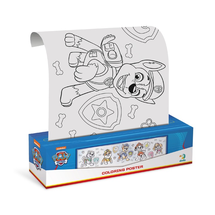 Set de pictura, Dodo, 70x16 cm, pentru dezvoltarea creativitatii, multicolor