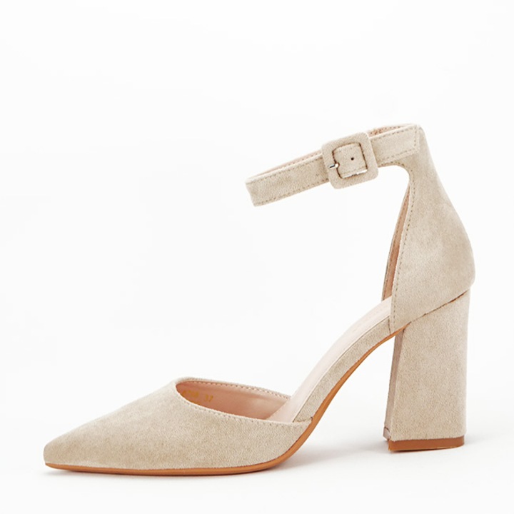 Pantofi bej decupati 8708 04 3162, Bej