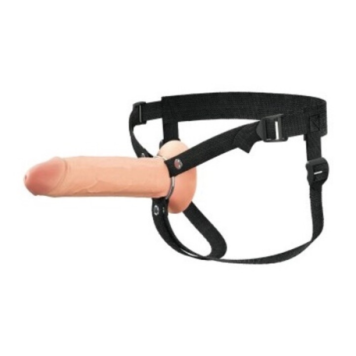 Колан Silicone Hollow Strap-on - Dual Density, 8"