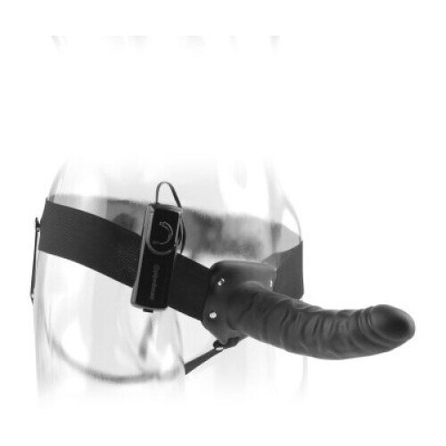 Dr. Skin - 7 Inch Hollow Strap on - Black main image 0