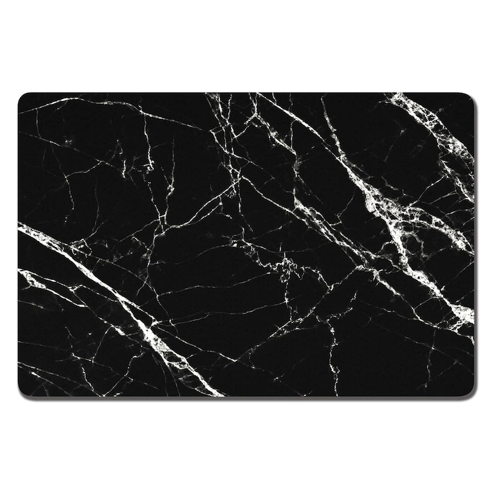Covoras absorbant pentru bucatarie, Hggzeg, Anti alunecare, Pentru bucatarie, Automat de cafea, Vaselor de bucatarie, Din panza tehnologica cu suport din cauciuc, 50x40 cm, Negru