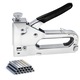 Capsator tapiterie 3 in 1reglabil + 1000 capse UTM, Hggzeg, Multifunctional si robust, Putere reglabila manual, Usor de folosit, Pentru lemn, tamplarie, decor si proiecte DIY, Metal, 15.5x2.5x11cm, Argint